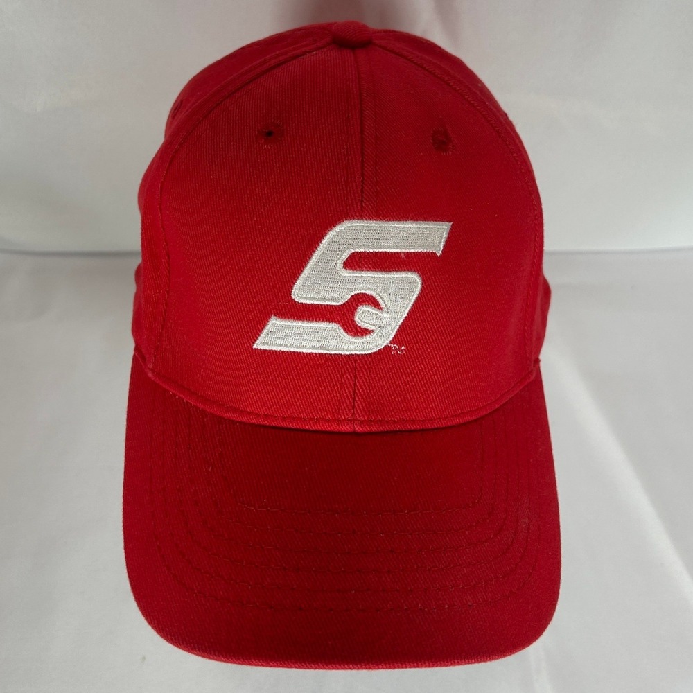 Snap-on Tools Red Stretch Fit Baseball Cap Hat K-Products Mens OSFM Embroidered